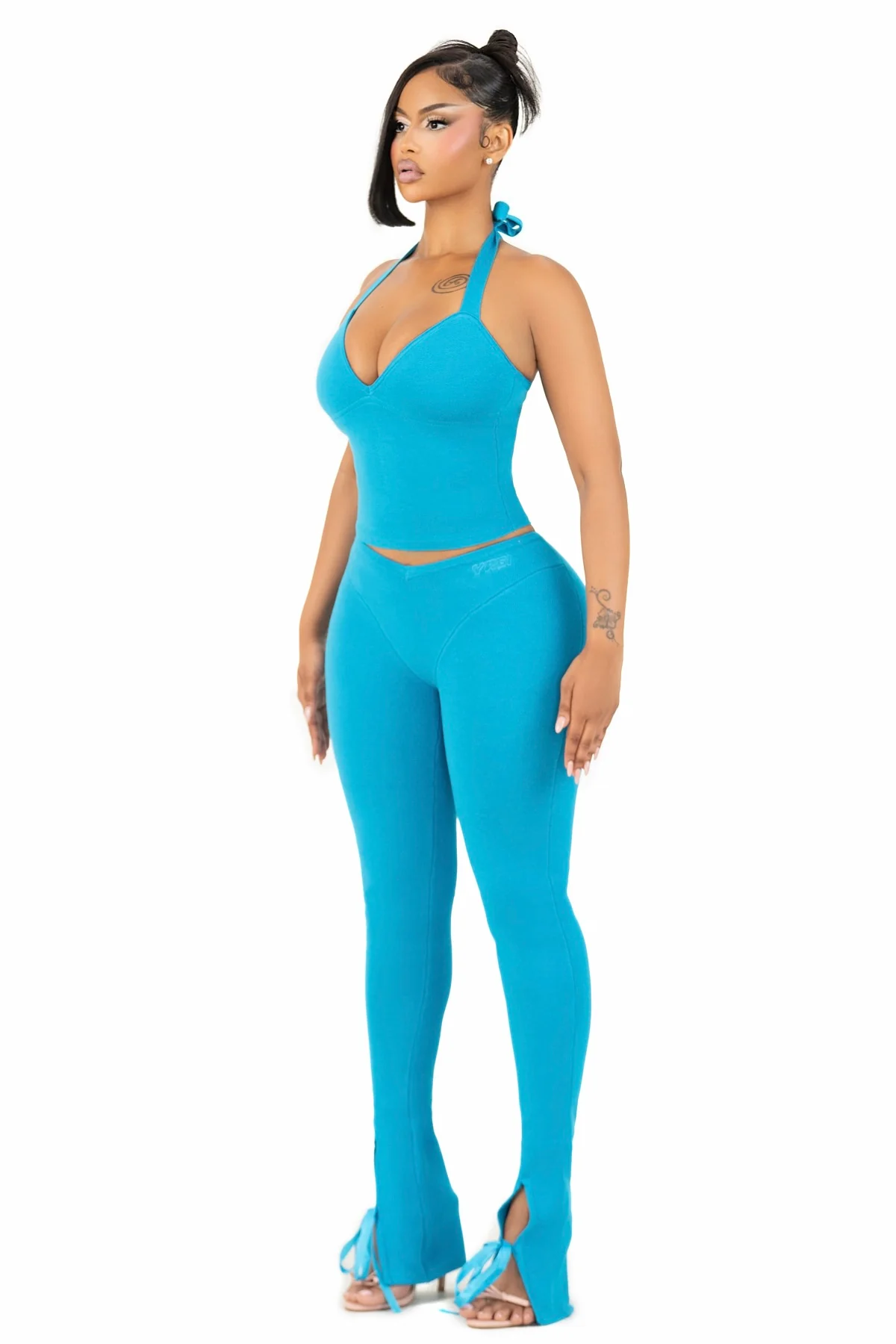 AQUA BARDOT HALTER TOP - Image 4