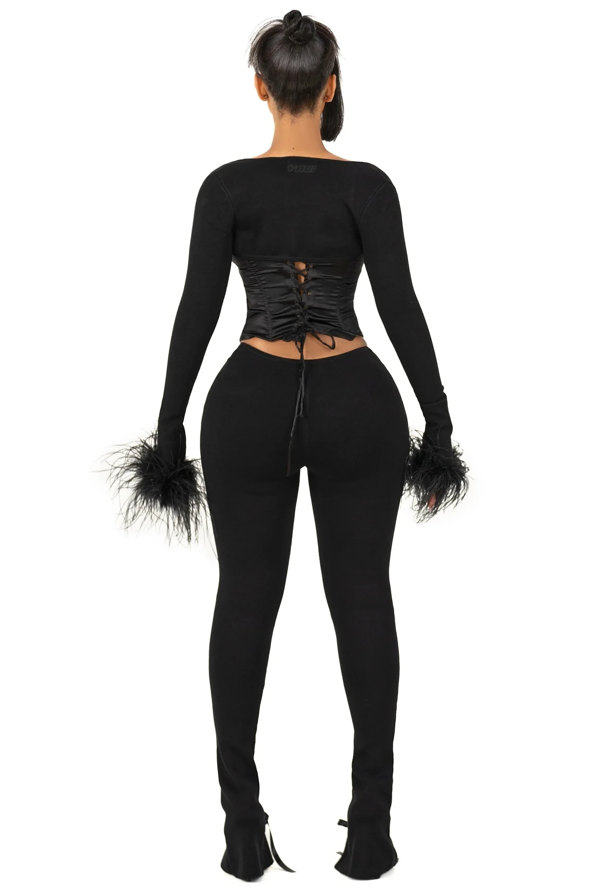 ZAYRE CROPPED FEATHER SLEEVES - Image 6